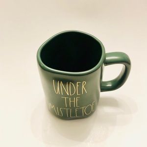 Rae Dunn UNDER THE MISTLETOE Green